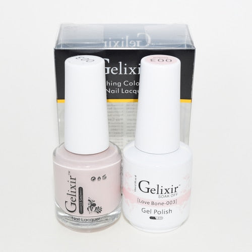 GELIXIR MATCHING COLOR DUO - GEL POLISH & NAIL LACQUER  #003 - Love Bone