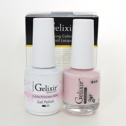 GELIXIR MATCHING COLOR DUO - GEL POLISH & NAIL LACQUER  #004 - Little Princess