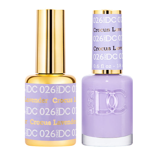 DND DC Matching Gel Polish Duo #026 - Crocus Lavender