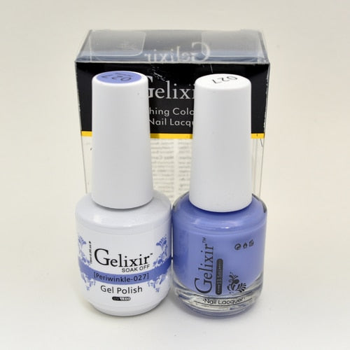 GELIXIR MATCHING COLOR DUO - GEL POLISH & NAIL LACQUER  #027 - Periwinkle