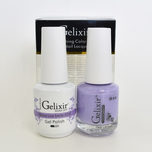 GELIXIR MATCHING COLOR DUO - GEL POLISH & NAIL LACQUER  #033 - Mona Lisa Smile