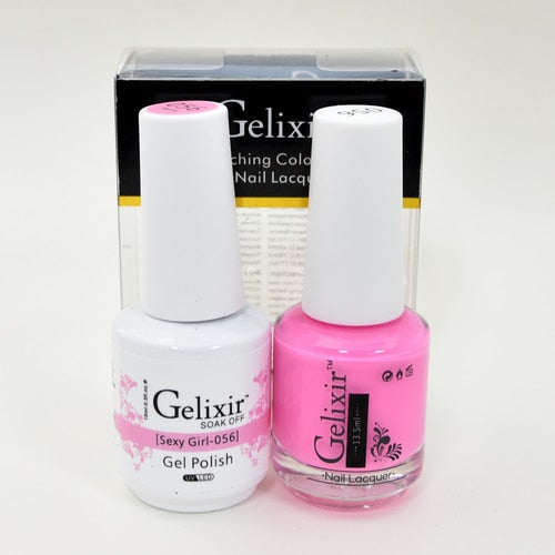 GELIXIR MATCHING COLOR DUO - GEL POLISH & NAIL LACQUER  #056 - Sexy Girl