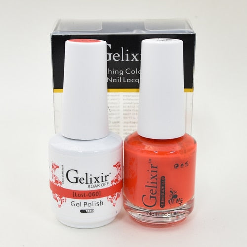 GELIXIR MATCHING COLOR DUO - GEL POLISH & NAIL LACQUER  #060 - Lust