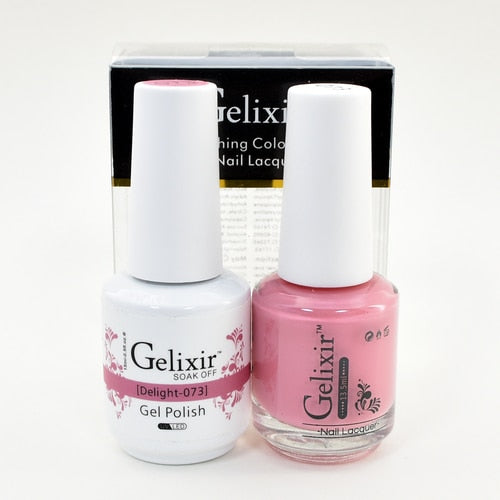 GELIXIR MATCHING COLOR DUO - GEL POLISH & NAIL LACQUER  #073 - Delight