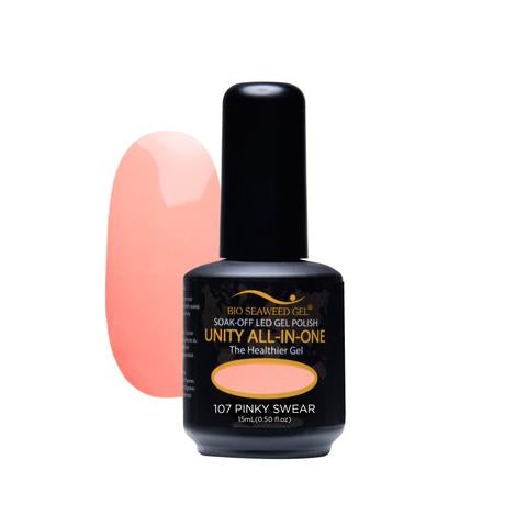 BIO SEAWEED GEL 107 Pinky Swear UNITY-ALL-IN-ONE Color Gel Polish