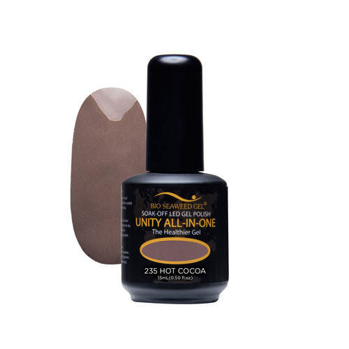 BIO SEAWEED GEL 235 Hot Cocoa UNITY-ALL-IN-ONE Color Gel Polish