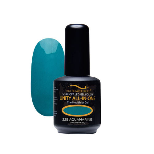 BIO SEAWEED GEL 225 Aquamarine UNITY-ALL-IN-ONE Color Gel Polish