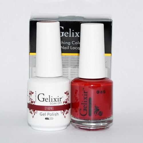 GELIXIR MATCHING COLOR DUO - GEL POLISH & NAIL LACQUER  #109