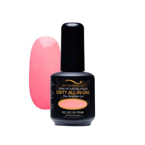 BIO SEAWEED GEL 110 So In Pink  UNITY-ALL-IN-ONE Color Gel Polish