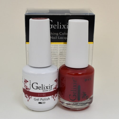 GELIXIR MATCHING COLOR DUO - GEL POLISH & NAIL LACQUER  #110