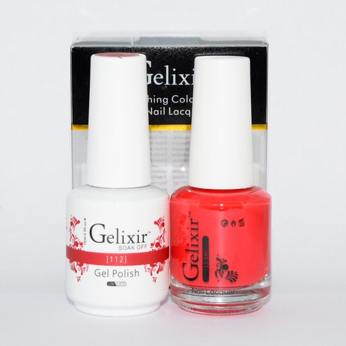GELIXIR MATCHING COLOR DUO - GEL POLISH & NAIL LACQUER  #112
