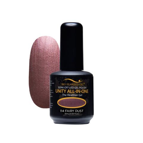 BIO SEAWEED GEL 114 Fairy Dust UNITY-ALL-IN-ONE Color Gel Polish