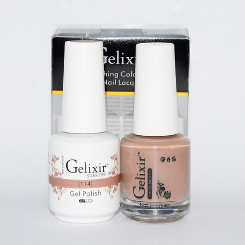 GELIXIR MATCHING COLOR DUO - GEL POLISH & NAIL LACQUER  #114