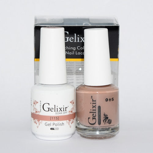 GELIXIR MATCHING COLOR DUO - GEL POLISH & NAIL LACQUER  #115