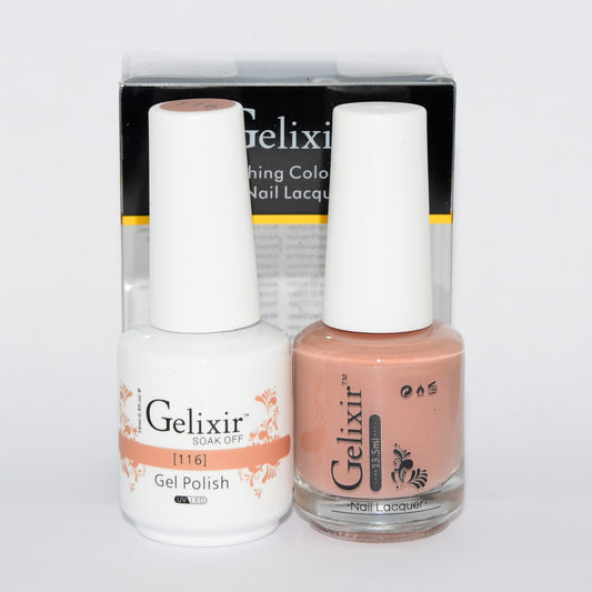GELIXIR MATCHING COLOR DUO - GEL POLISH & NAIL LACQUER  #116