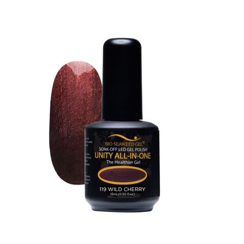 BIO SEAWEED GEL 119 Wild Cherry UNITY-ALL-IN-ONE Color Gel Polish