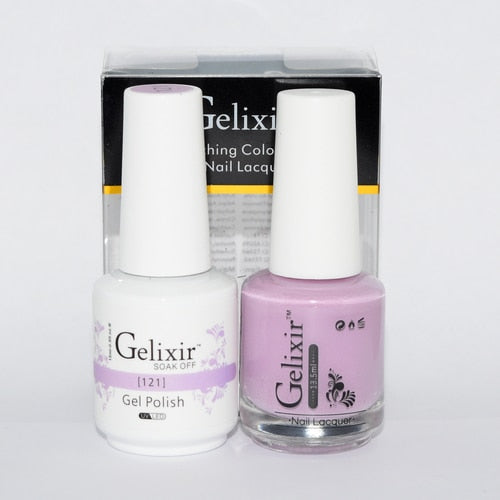 GELIXIR MATCHING COLOR DUO - GEL POLISH & NAIL LACQUER  #121