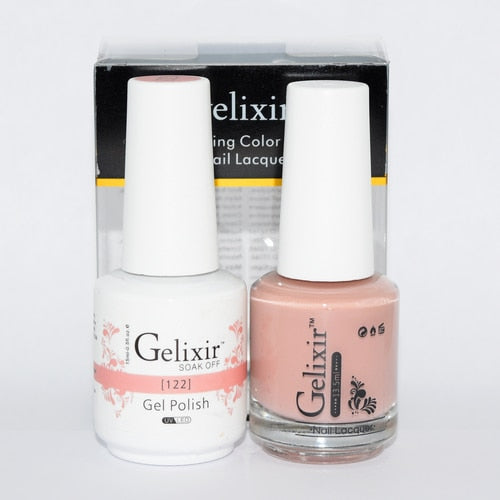 GELIXIR MATCHING COLOR DUO - GEL POLISH & NAIL LACQUER  #122