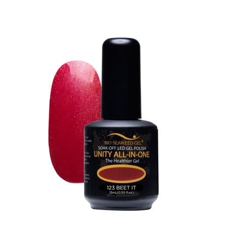 BIO SEAWEED GEL 123 Beet It UNITY-ALL-IN-ONE Color Gel Polish