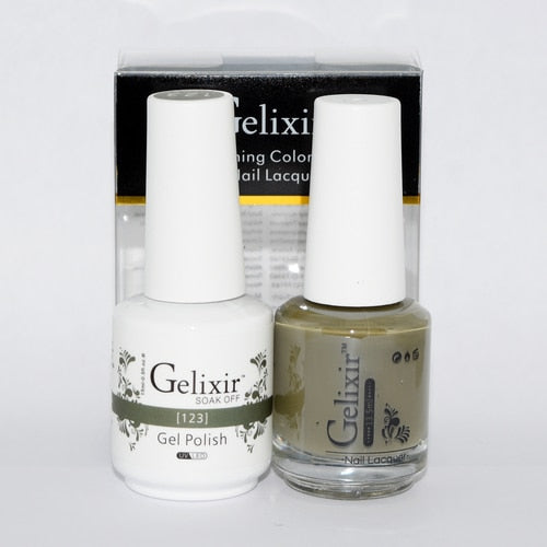 GELIXIR MATCHING COLOR DUO - GEL POLISH & NAIL LACQUER  #123