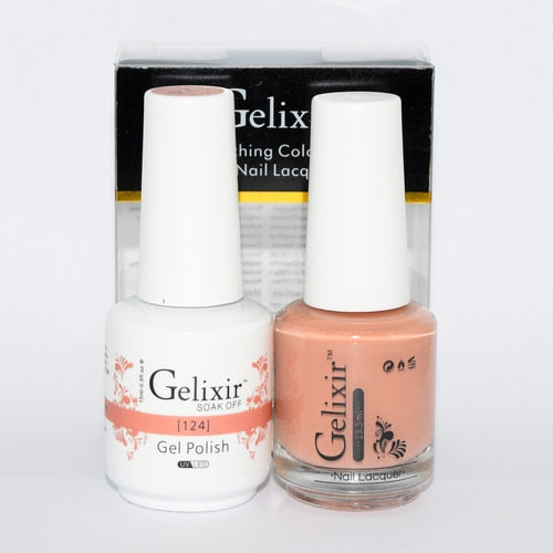 GELIXIR MATCHING COLOR DUO - GEL POLISH & NAIL LACQUER  #124