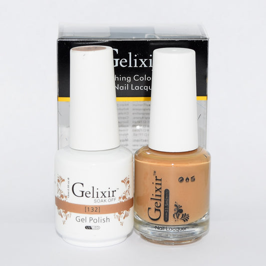 GELIXIR MATCHING COLOR DUO - GEL POLISH & NAIL LACQUER  #132