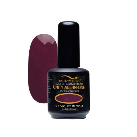 BIO SEAWEED GEL 145 Violet Bloom UNITY-ALL-IN-ONE Color Gel Polish