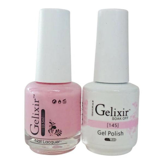 GELIXIR MATCHING COLOR DUO - GEL POLISH & NAIL LACQUER  #145