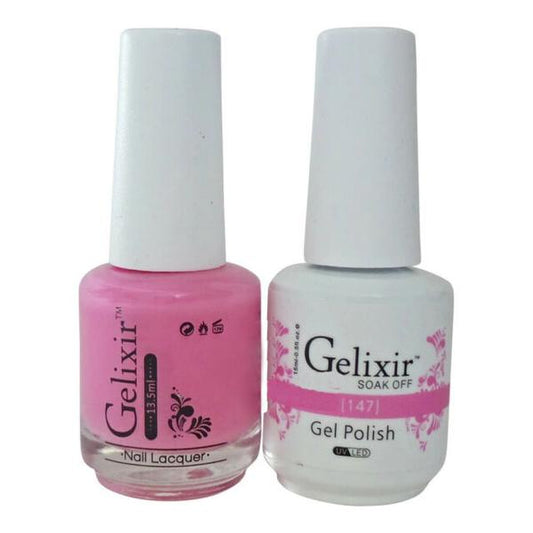 GELIXIR MATCHING COLOR DUO - GEL POLISH & NAIL LACQUER  #147