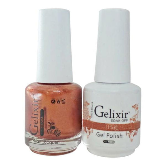 GELIXIR MATCHING COLOR DUO - GEL POLISH & NAIL LACQUER  #153