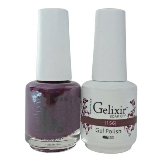 GELIXIR MATCHING COLOR DUO - GEL POLISH & NAIL LACQUER  #156