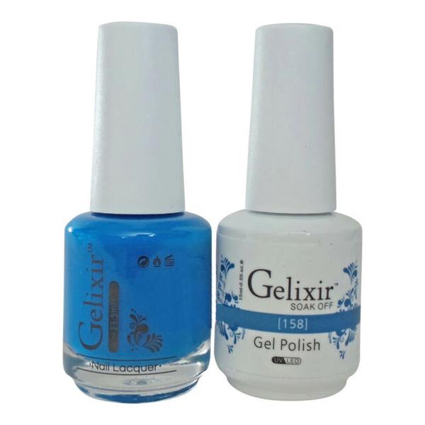 GELIXIR MATCHING COLOR DUO - GEL POLISH & NAIL LACQUER  #158