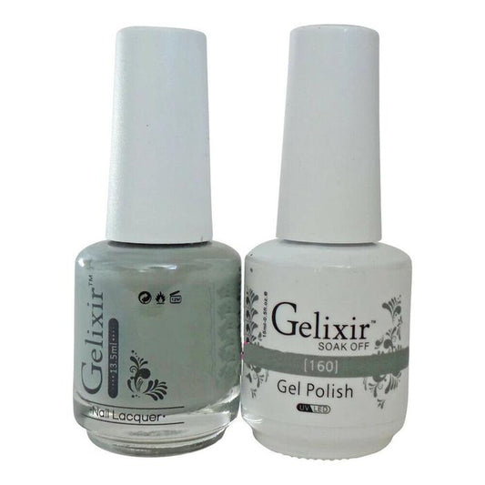 GELIXIR MATCHING COLOR DUO - GEL POLISH & NAIL LACQUER  #160