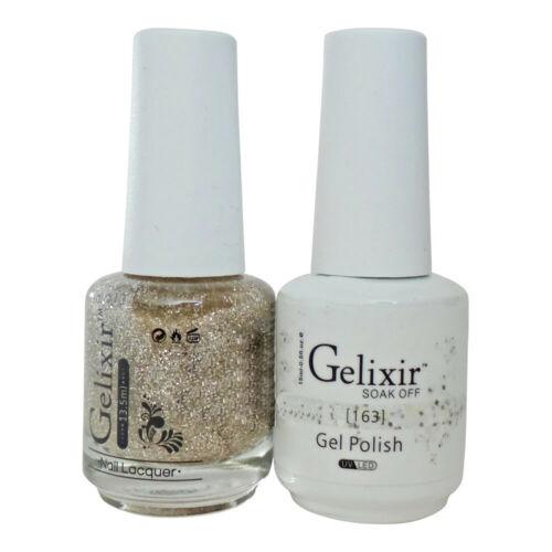 GELIXIR MATCHING COLOR DUO - GEL POLISH & NAIL LACQUER  #163