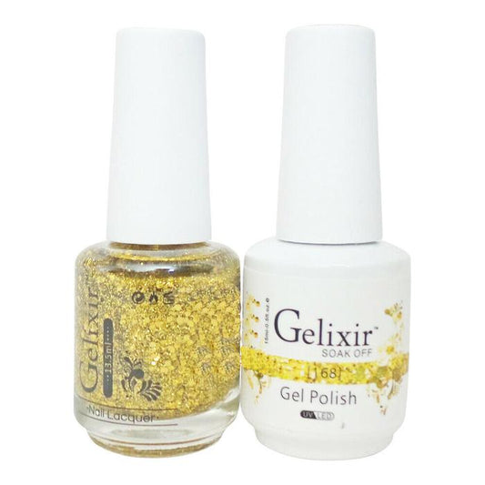 GELIXIR MATCHING COLOR DUO - GEL POLISH & NAIL LACQUER  #168