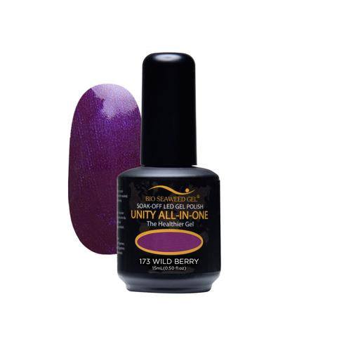 BIO SEAWEED GEL 173 Wild Berry UNITY-ALL-IN-ONE Color Gel Polish