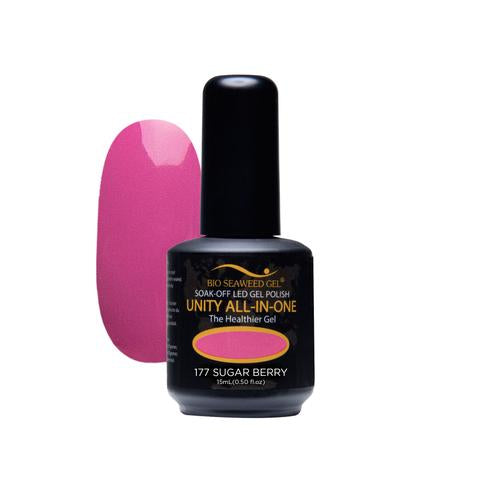 BIO SEAWEED GEL 177 Sugar Berry UNITY-ALL-IN-ONE Color Gel Polish
