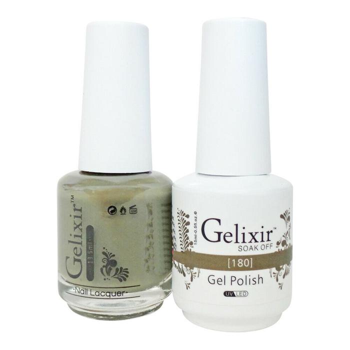 GELIXIR MATCHING COLOR DUO - GEL POLISH & NAIL LACQUER  #180