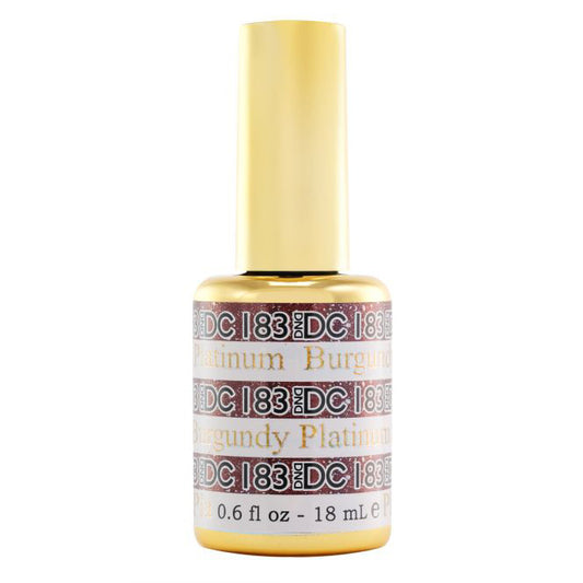 DND DC Platinum Glitter Gel #183 - Burgundy