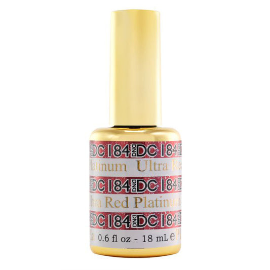 DND DC Platinum Glitter Gel #184 - Ultra Red