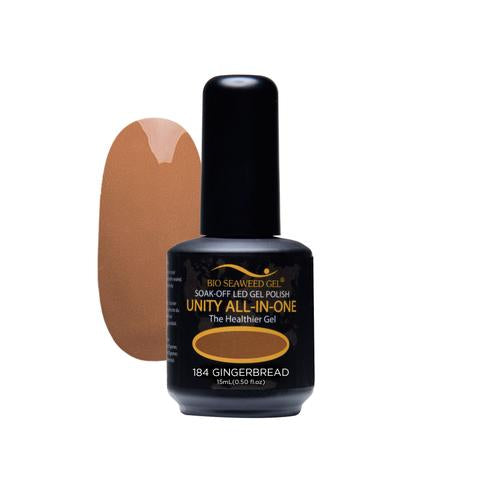 BIO SEAWEED GEL 184 Gingerbread UNITY-ALL-IN-ONE Color Gel Polish