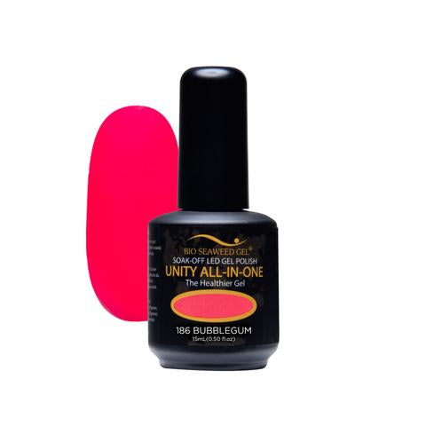 BIO SEAWEED GEL 186 Bubble Gum UNITY-ALL-IN-ONE Color Gel Polish