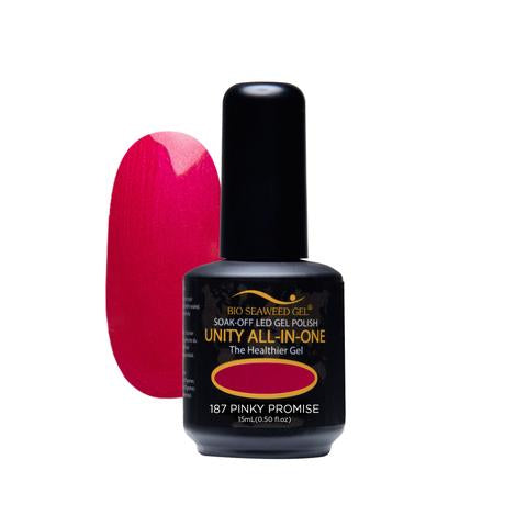 BIO SEAWEED GEL 187 Pinky Promise UNITY-ALL-IN-ONE Color Gel Polish