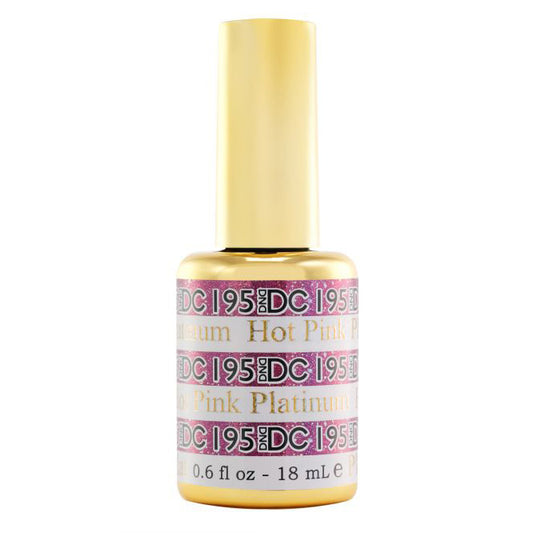 DND DC Platinum Glitter Gel #195 - Hot Pink