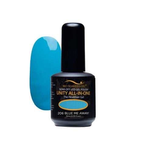 BIO SEAWEED GEL 206 Blue Me Away UNITY-ALL-IN-ONE Color Gel Polish