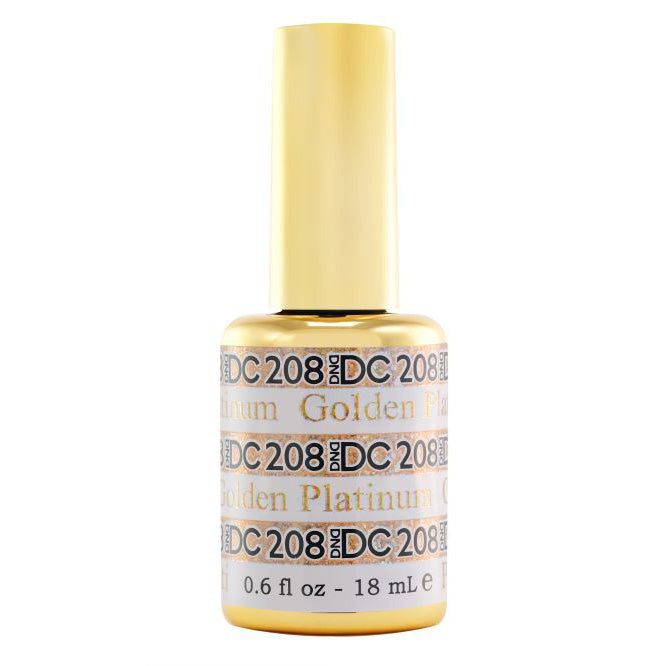 DND DC Platinum Glitter Gel #208 - Golden