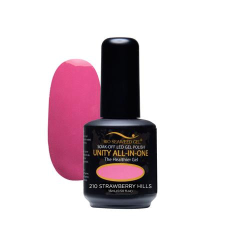 BIO SEAWEED GEL 210 Strawberry Hills UNITY-ALL-IN-ONE Color Gel Polish