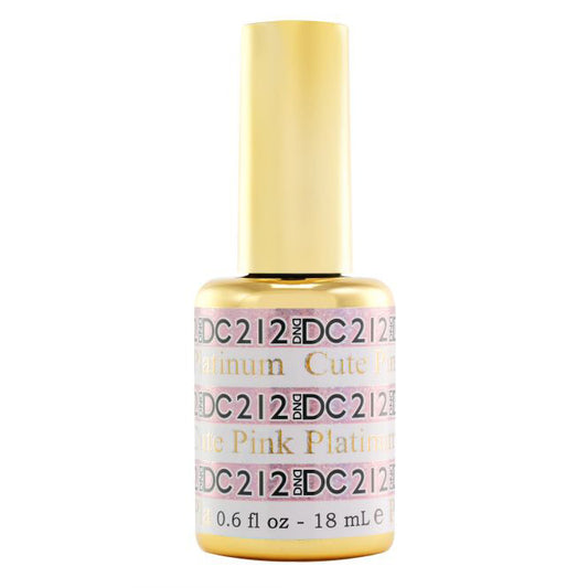 DND DC Platinum Glitter Gel #212 - Cute Pink