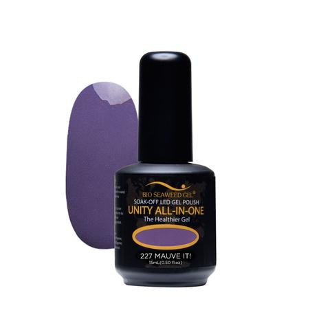 BIO SEAWEED GEL 227 Mauve It UNITY-ALL-IN-ONE Color Gel Polish