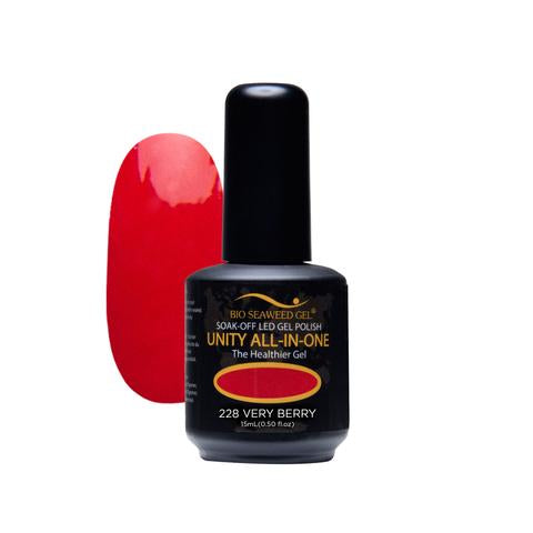 BIO SEAWEED GEL 228 Very Berry UNITY-ALL-IN-ONE Color Gel Polish